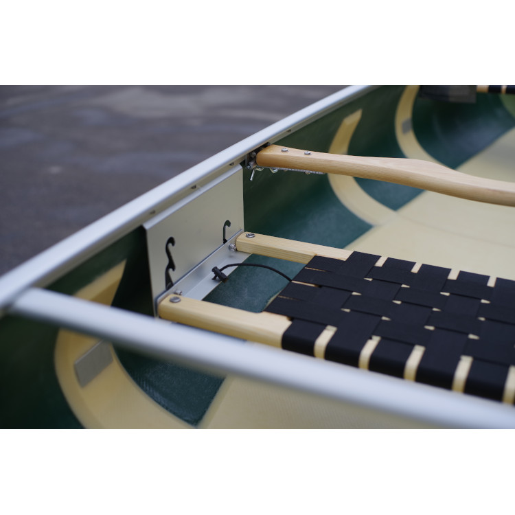 Wenonah Solo Plus 16'6" Canoe - Tuf Weave Flex Core w/ Skid Plates & Ash Yoke - Image 5